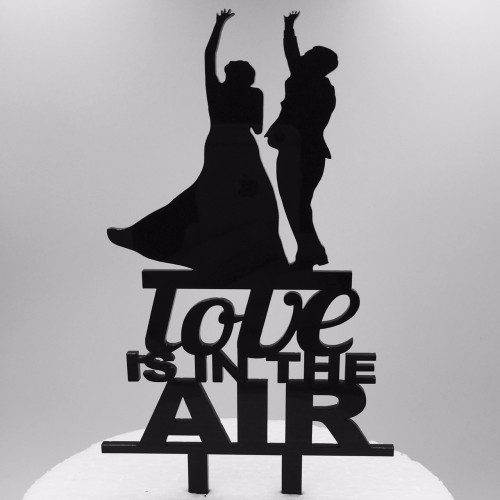 Cake Topper Ζευγάρι LOVE IS IN THE AIR 